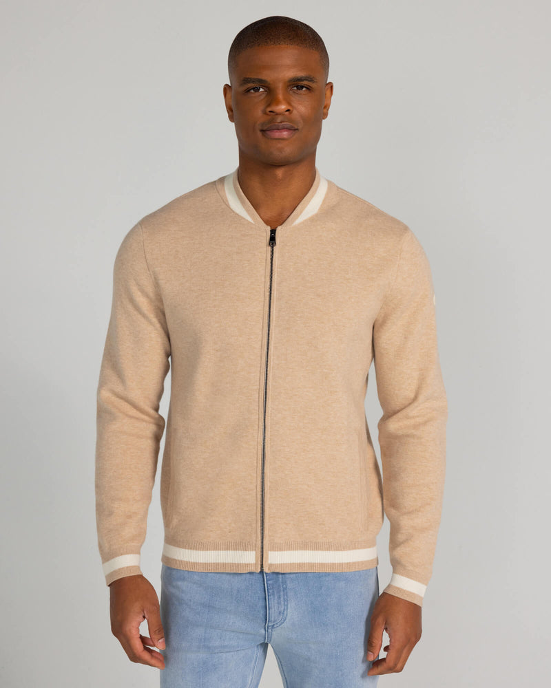 Crestwell Bomber in Pale Khaki