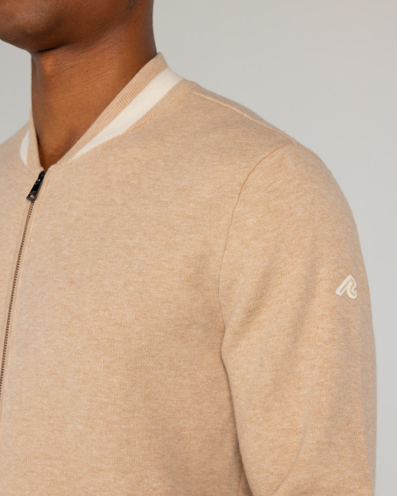 Crestwell Bomber in Pale Khaki