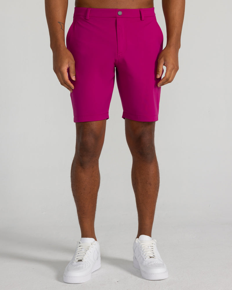 Varick Pull-On Short in Bordeaux