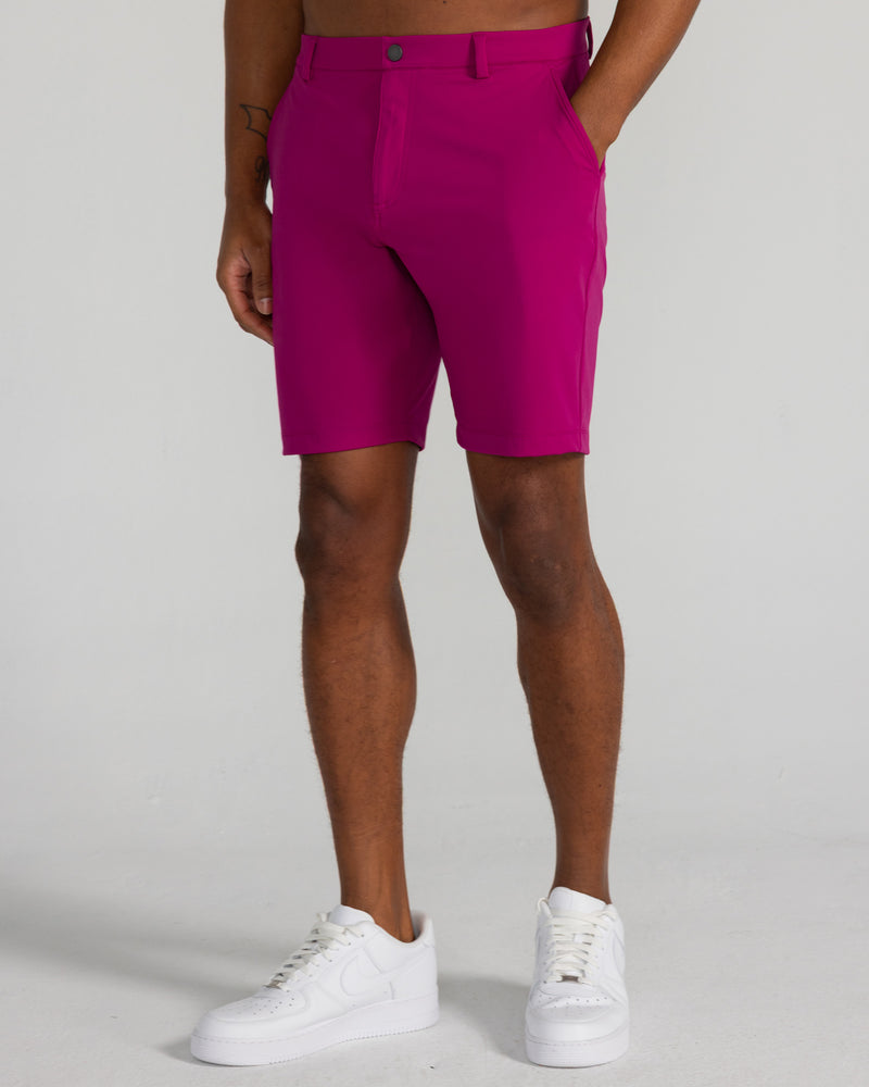 Varick Pull-On Short in Bordeaux