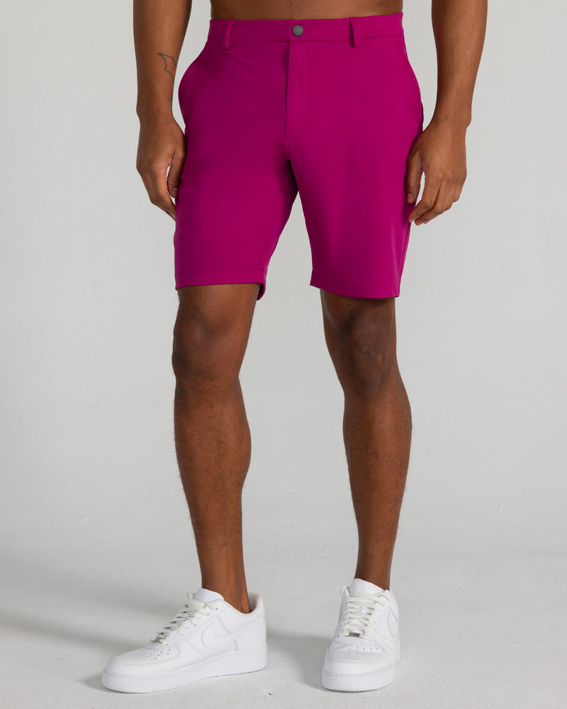 Varick Pull-On Short in Bordeaux