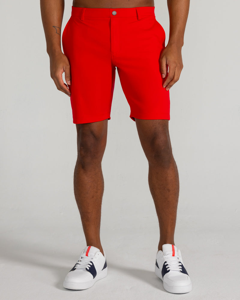 Varick Pull-On Short in Crimson