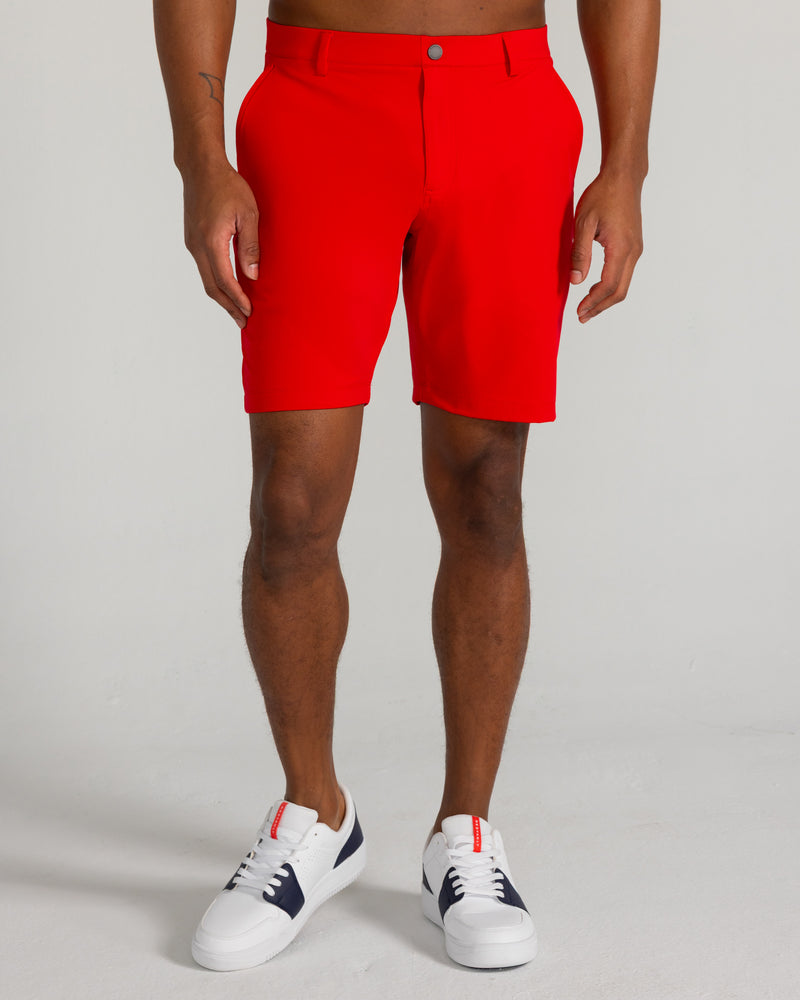 Varick Pull-On Short in Crimson