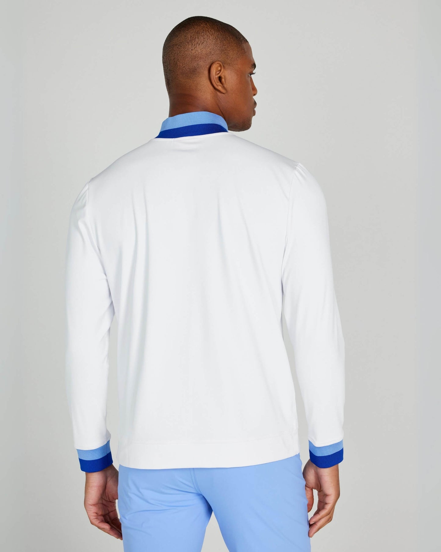 Dunham Quarter Zip in Bright White