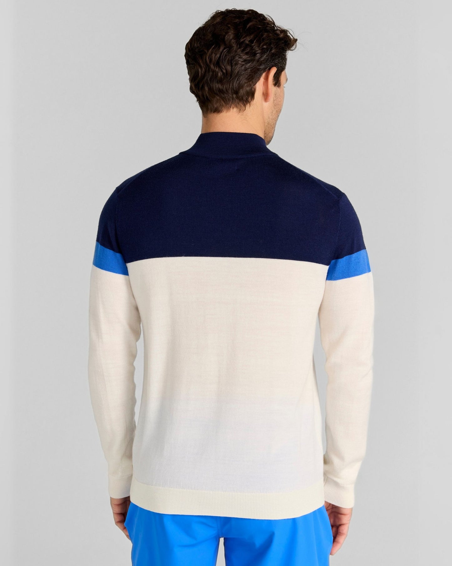 Monde Merino Quarter-Zip in Cream
