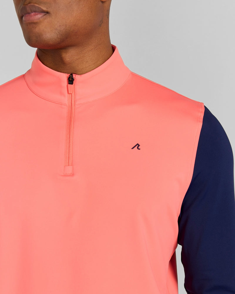 Parc Quarter-Zip in Coral