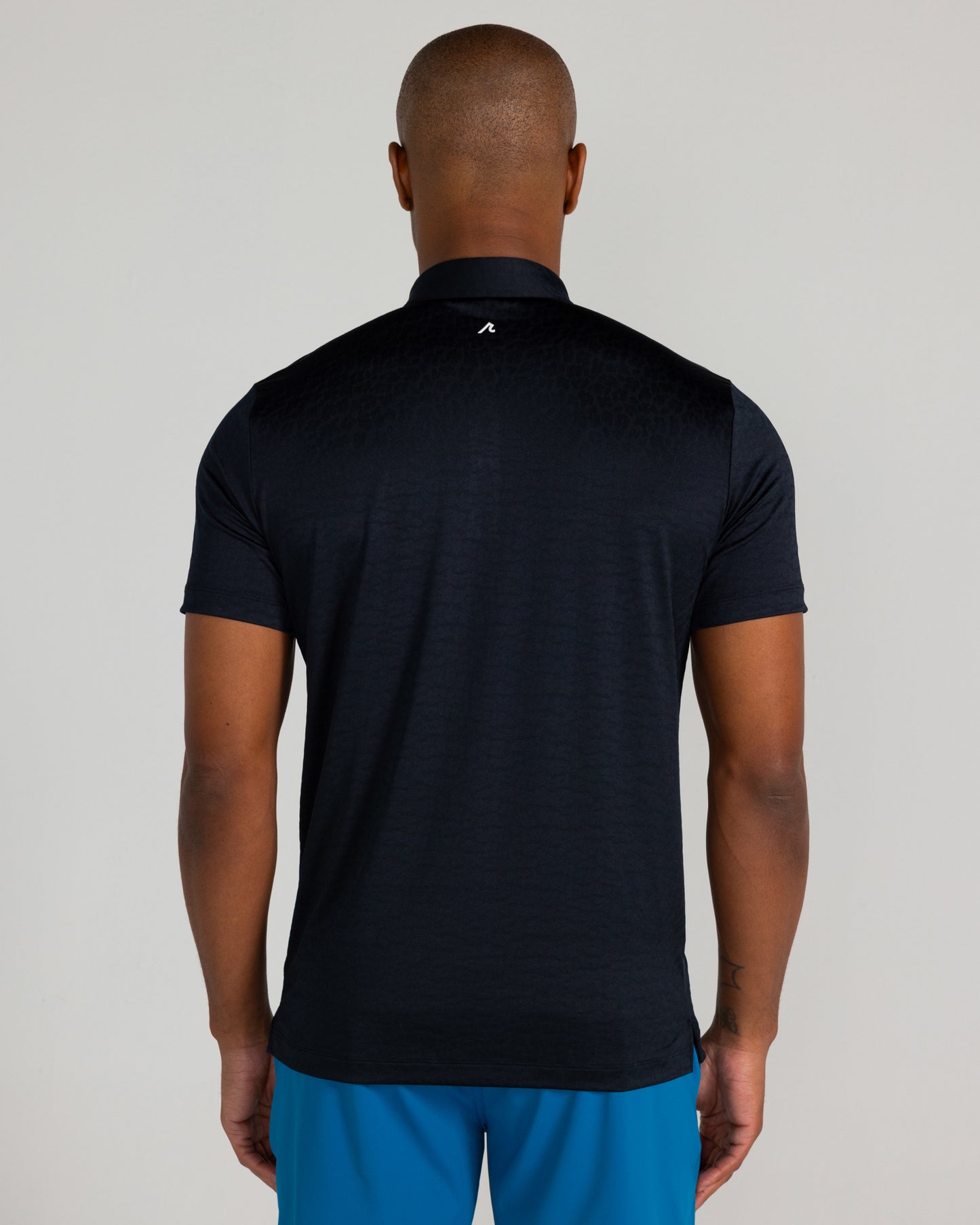 Kendall Jacquard Polo in Tuxedo