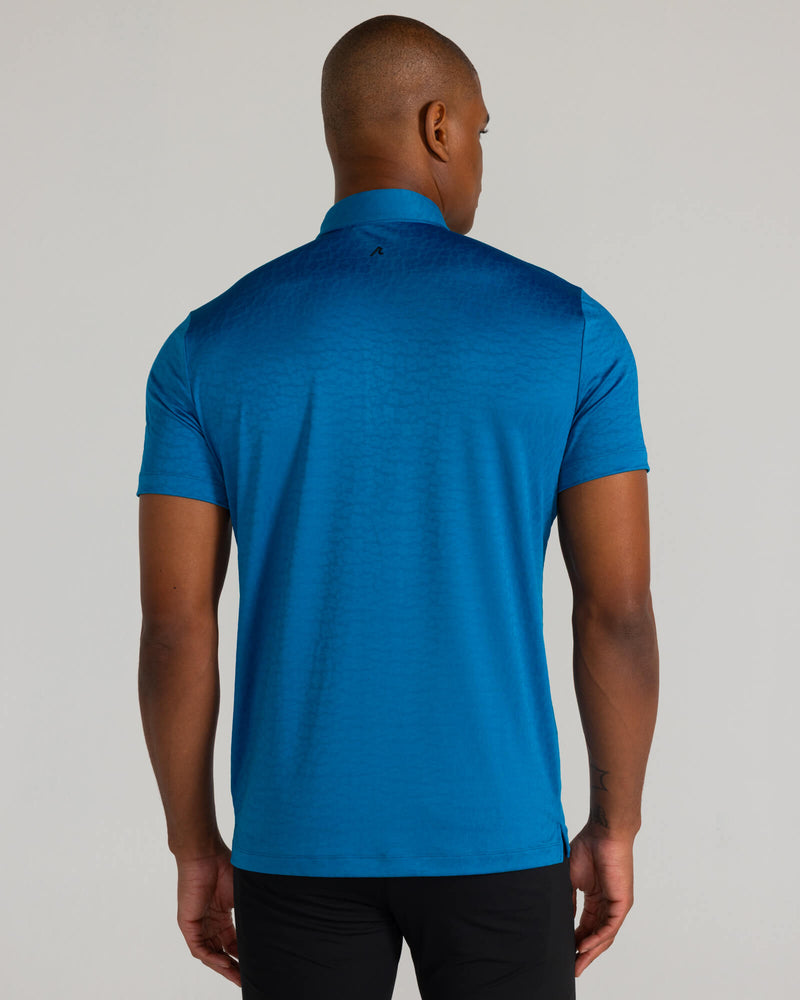 Kendall Jacquard Polo in Seaport