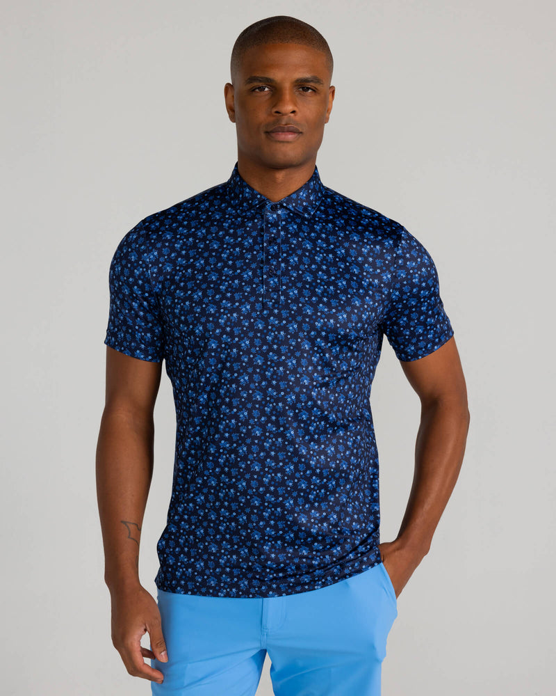 Rovana Polo in Midnight Navy Multi