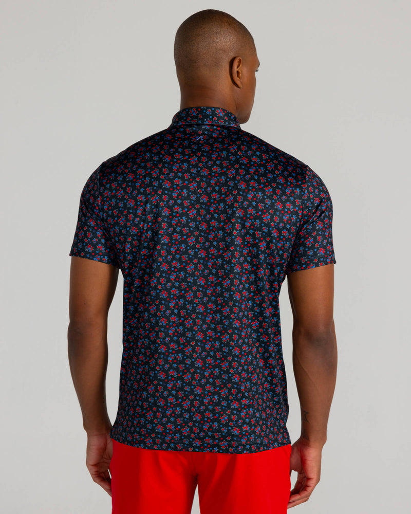 Rovana Polo in Tuxedo/Crimson Multi