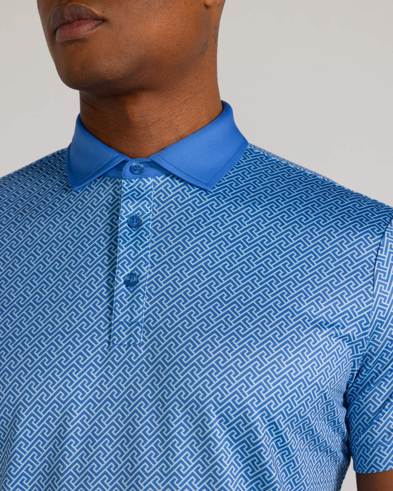 Geo Icon Polo in Blue Yonder