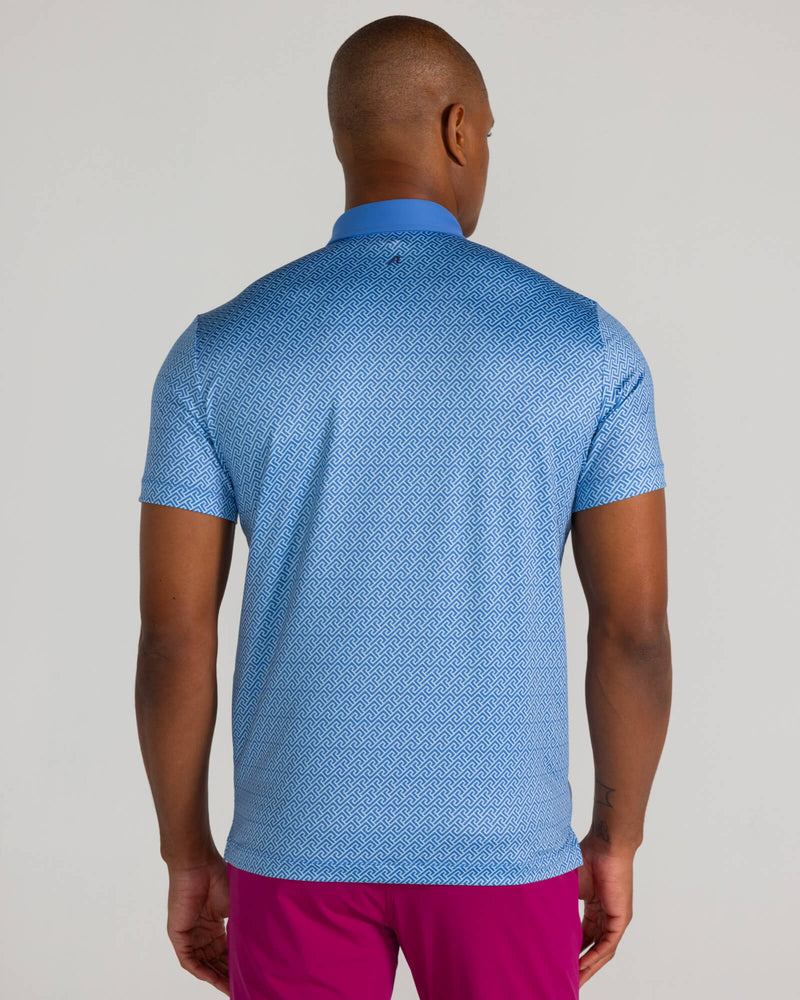 Geo Icon Polo in Blue Yonder