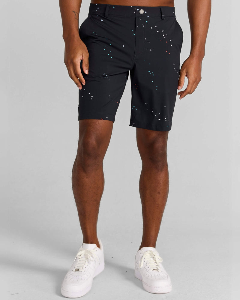 Printed Hanover Pull-On Short Hanson in Tuxedo