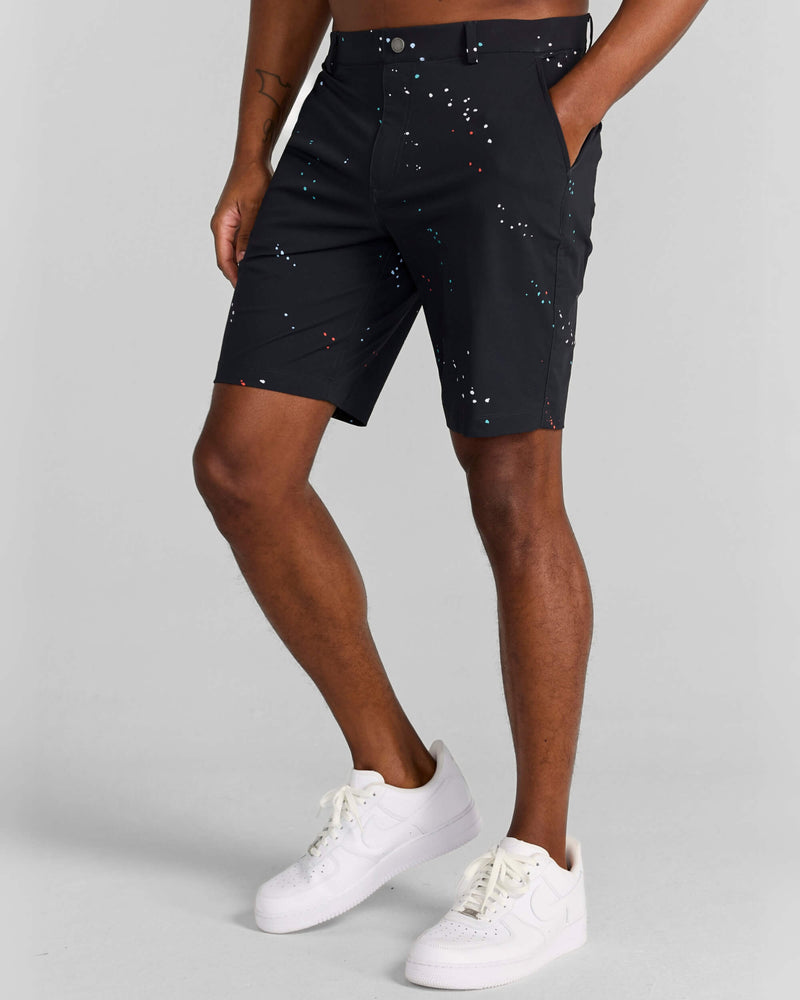 Printed Hanover Pull-On Short Hanson in Tuxedo