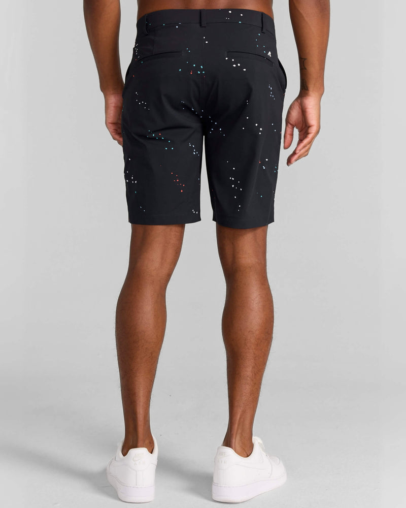 Printed Hanover Pull-On Short Hanson in Tuxedo