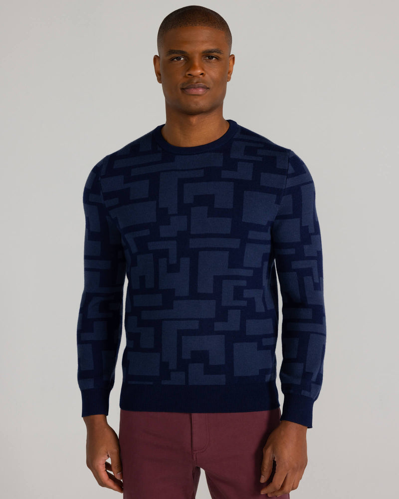 Hawley Sweater in Midnight Navy