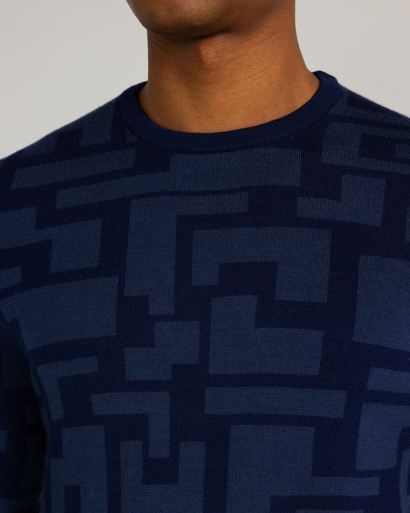 Hawley Sweater in Midnight Navy