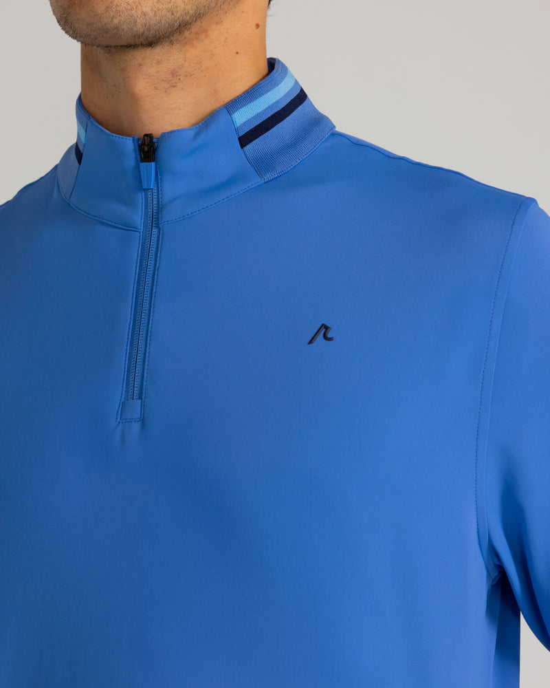 Loma Quarter Zip in Blue Yonder
