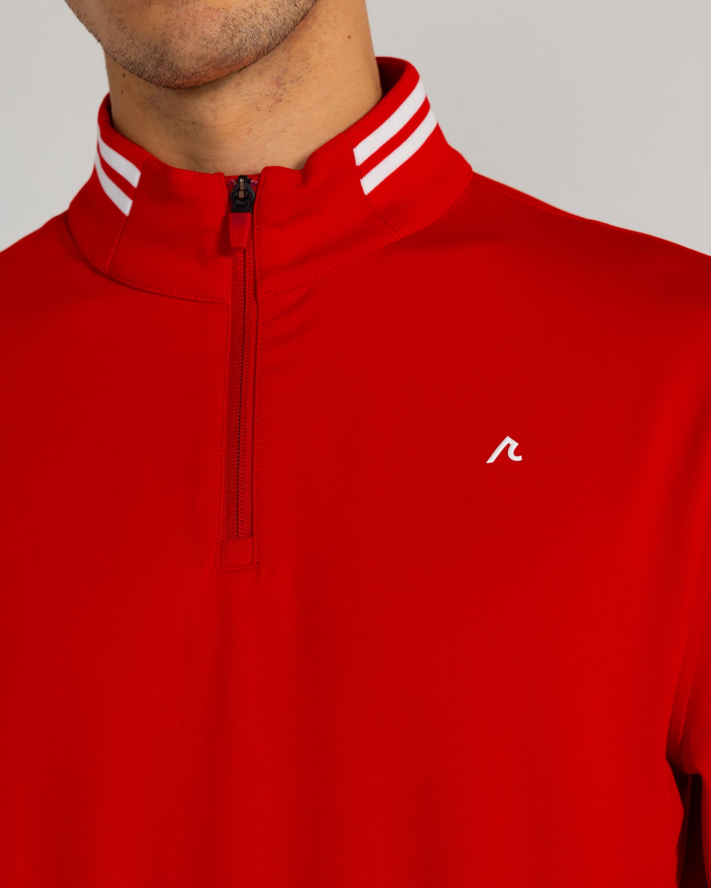 Loma Quarter Zip in Crimson