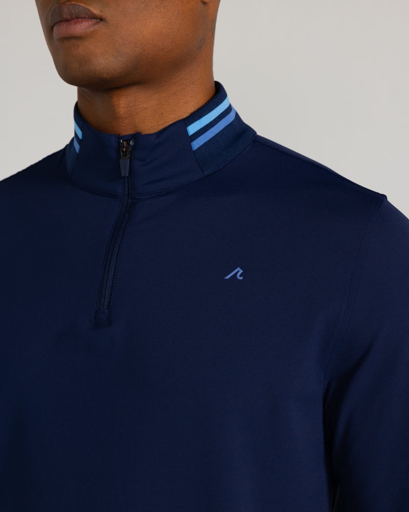 Loma Quarter Zip in Midnight Navy