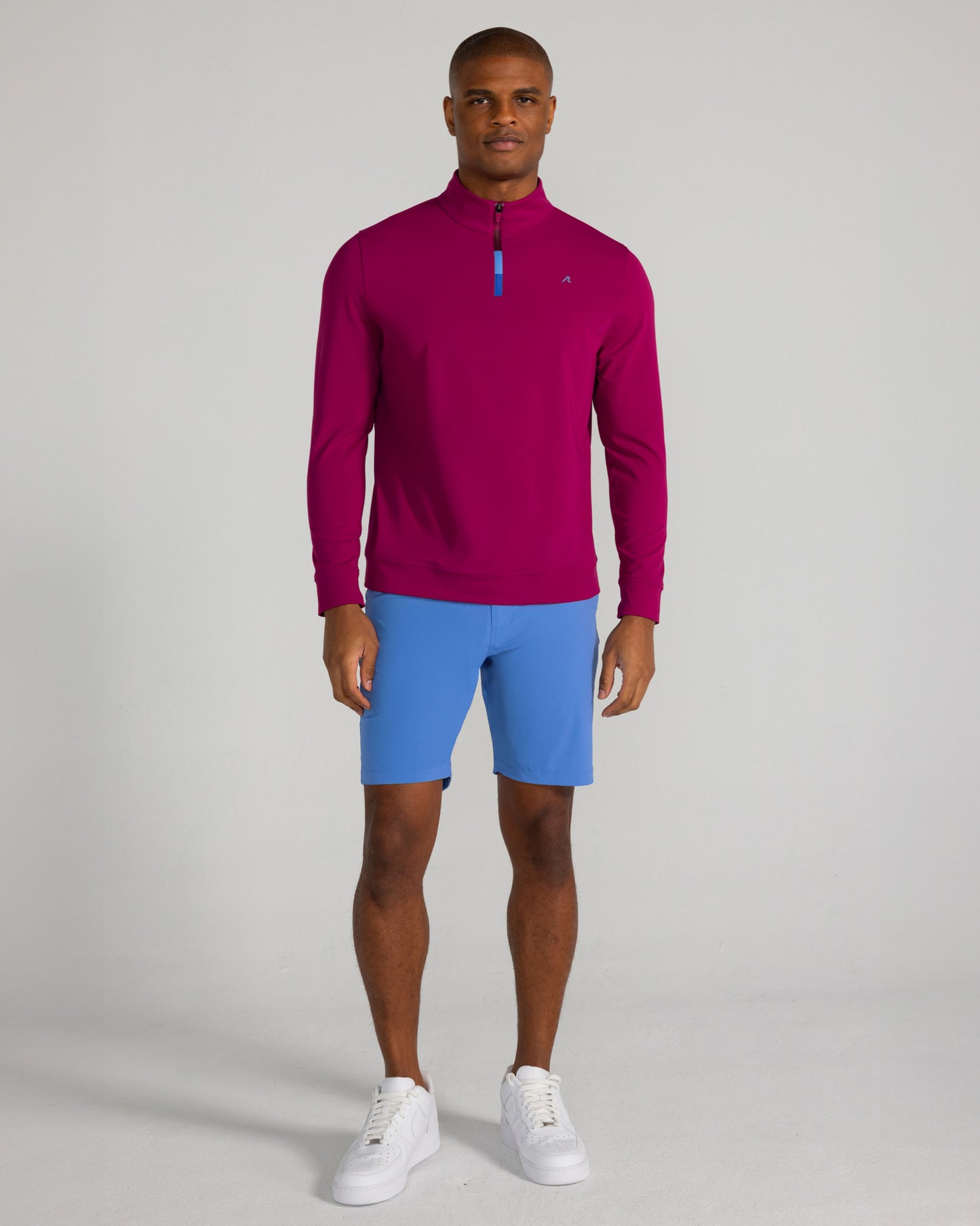 Fallon Quarter Zip in Bordeaux