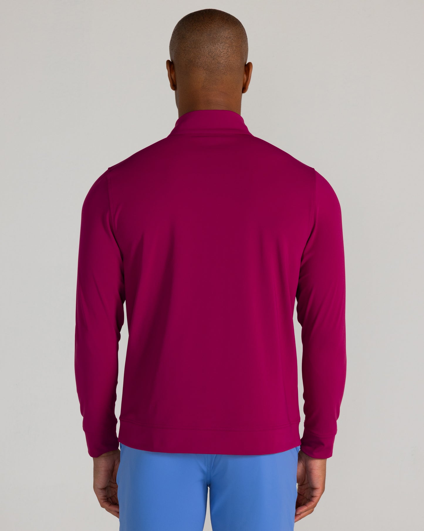 Fallon Quarter Zip in Bordeaux