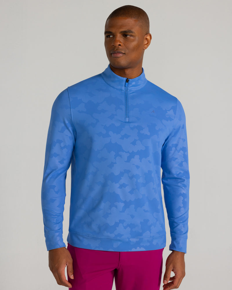 Bronson Quarter Zip in Blue Yonder