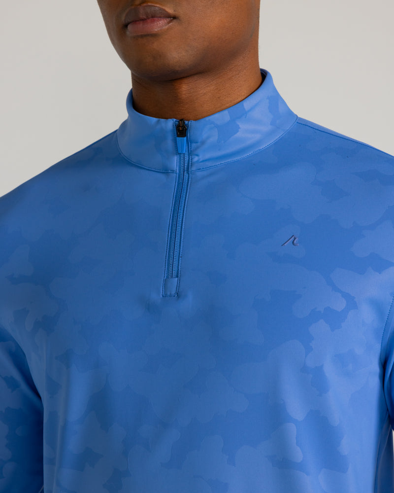 Bronson Quarter Zip in Blue Yonder