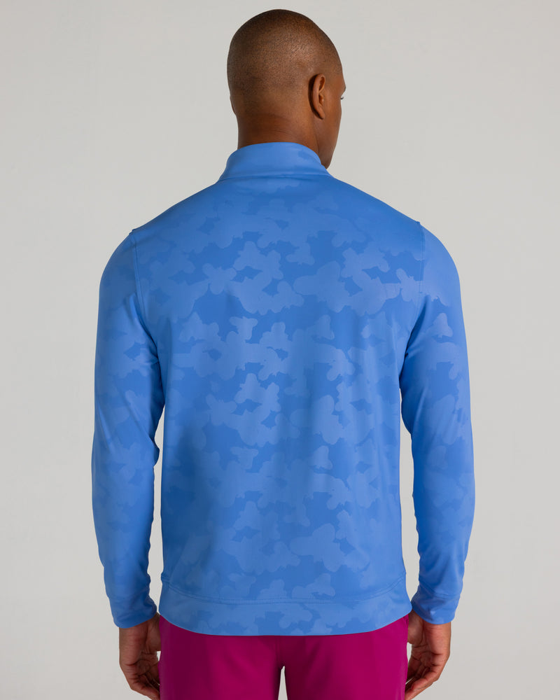 Bronson Quarter Zip in Blue Yonder