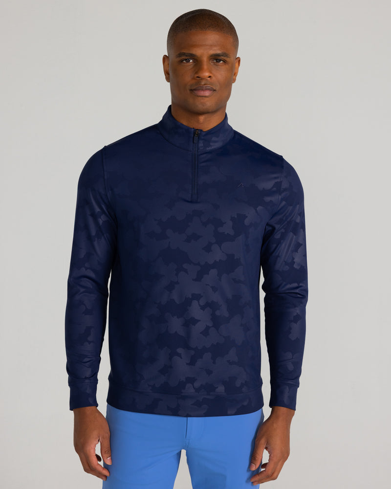 Bronson Quarter Zip in Midnight Navy