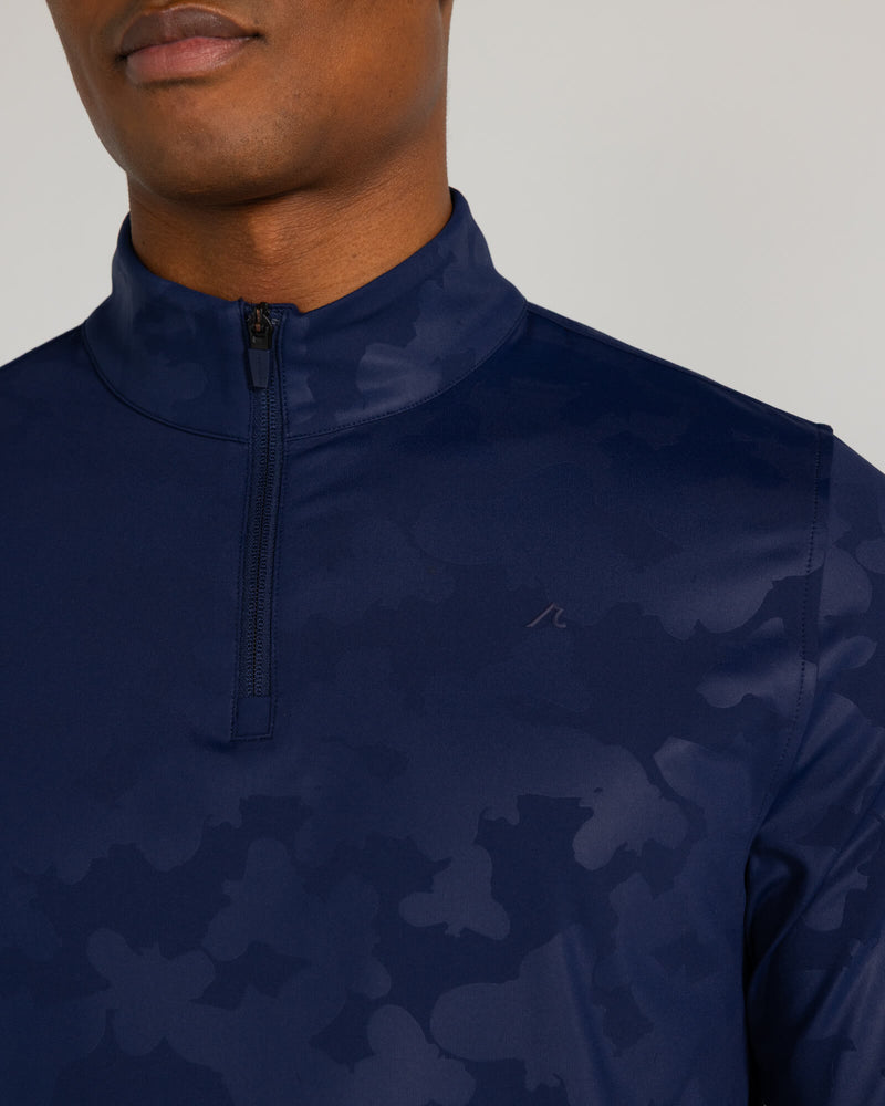 Bronson Quarter Zip in Midnight Navy