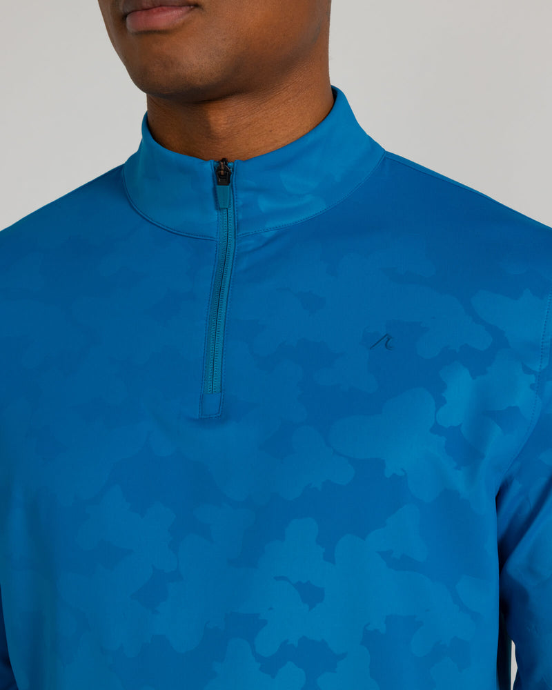 Bronson Quarter Zip in Seaport