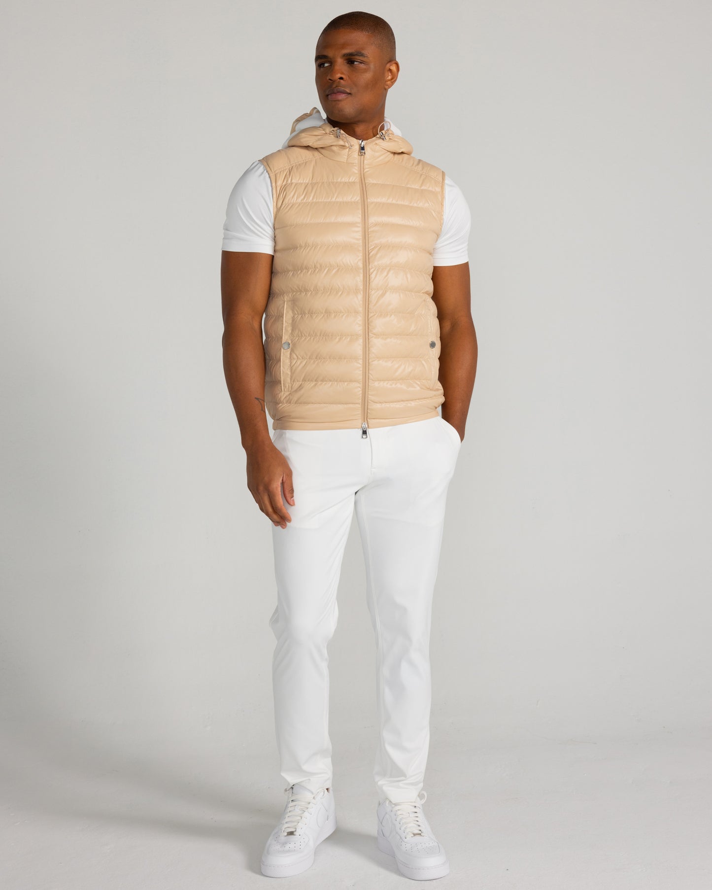 Thayer Vest in Pale Khaki