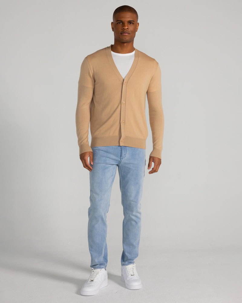 Vernal Cardigan in Pale Khaki