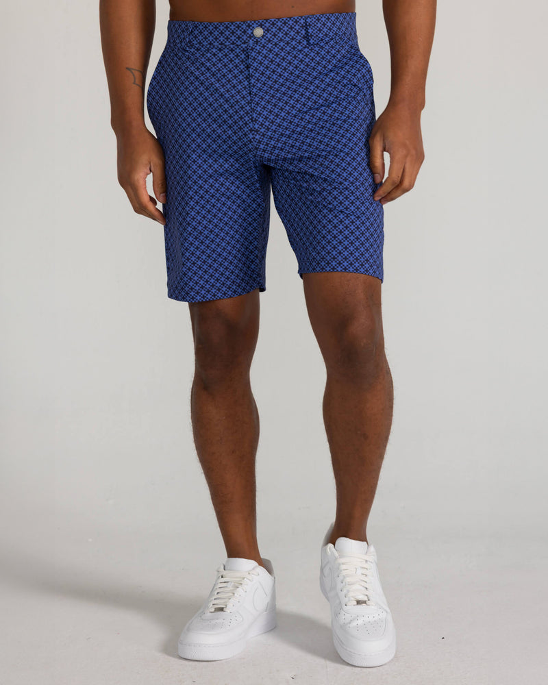 Printed Hanover Pull-On Short Abbott in Midnight Navy Multi