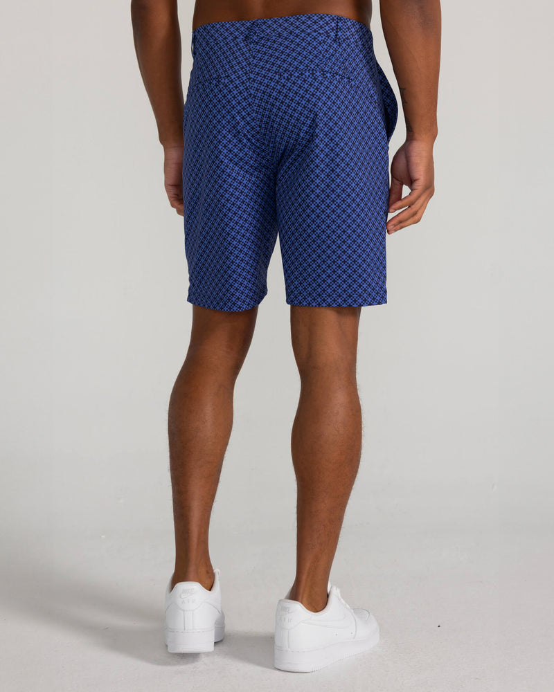 Printed Hanover Pull-On Short Abbott in Midnight Navy Multi