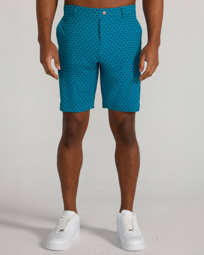 Printed Hanover Pull-On Short Hume in Seaport Multi