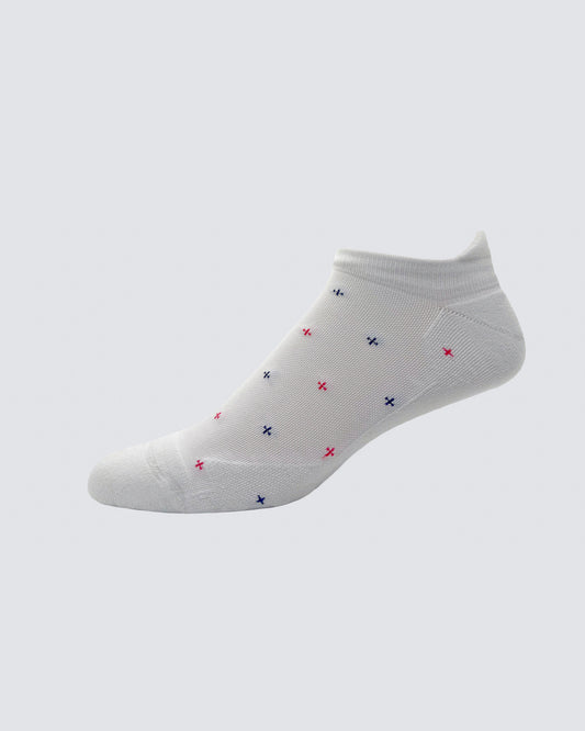 Cross Socks in White