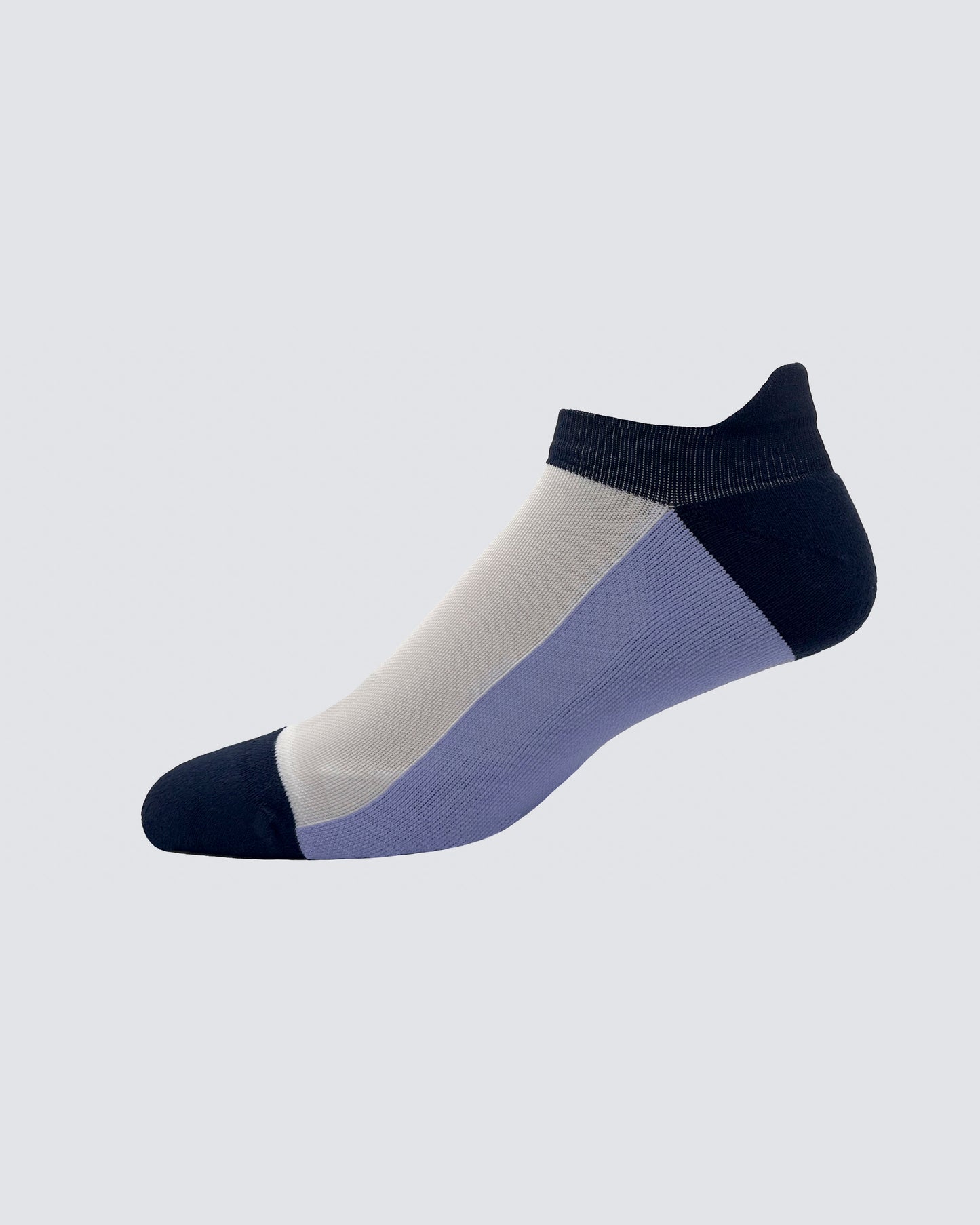 Everett Socks in White/Lavender