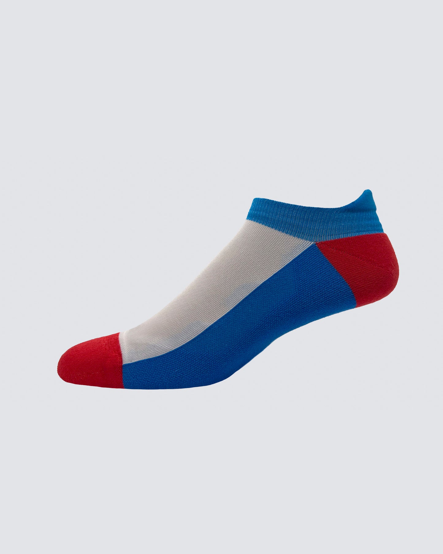 Everett Socks in White/Red