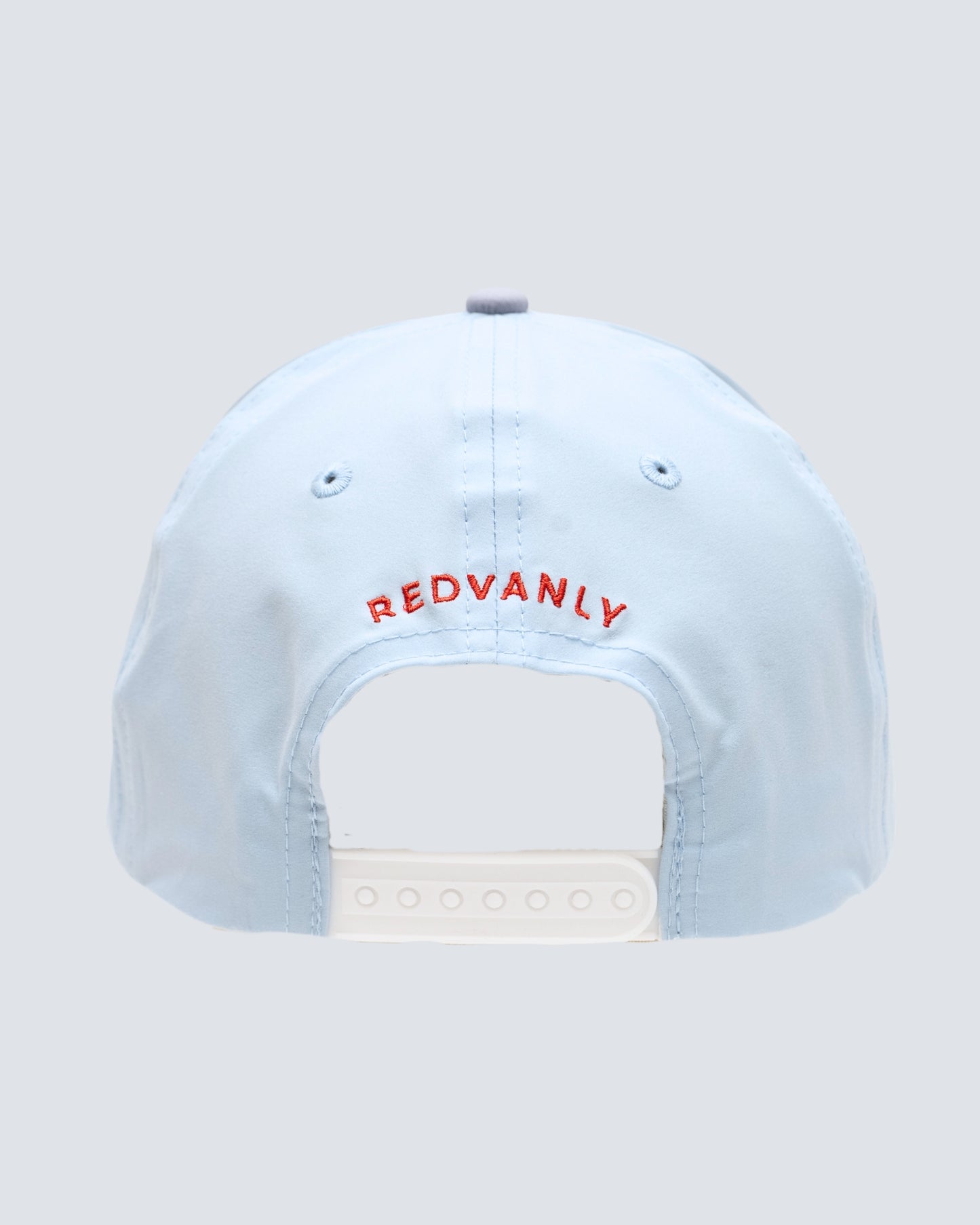 West Village 5 Panel Hat in Sky Blue/Red