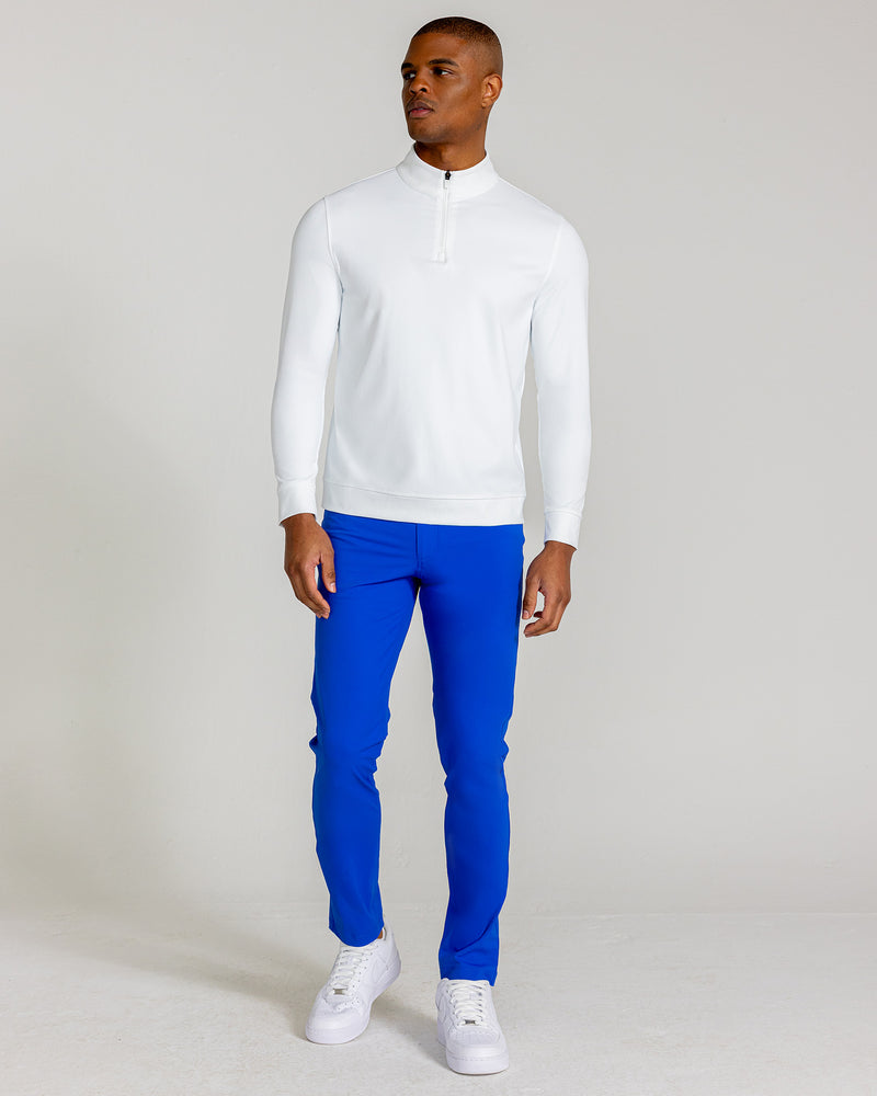 Theo Quarter Zip in Bright White