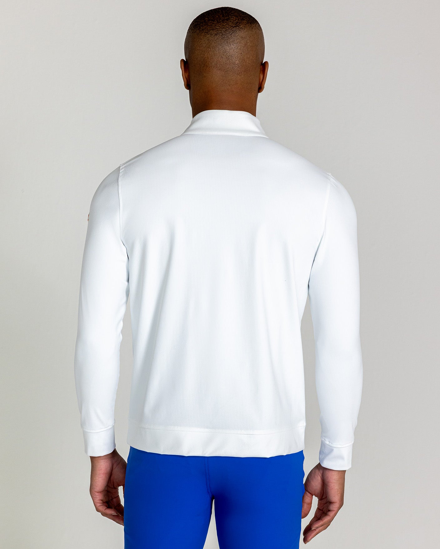 Theo Quarter Zip in Bright White