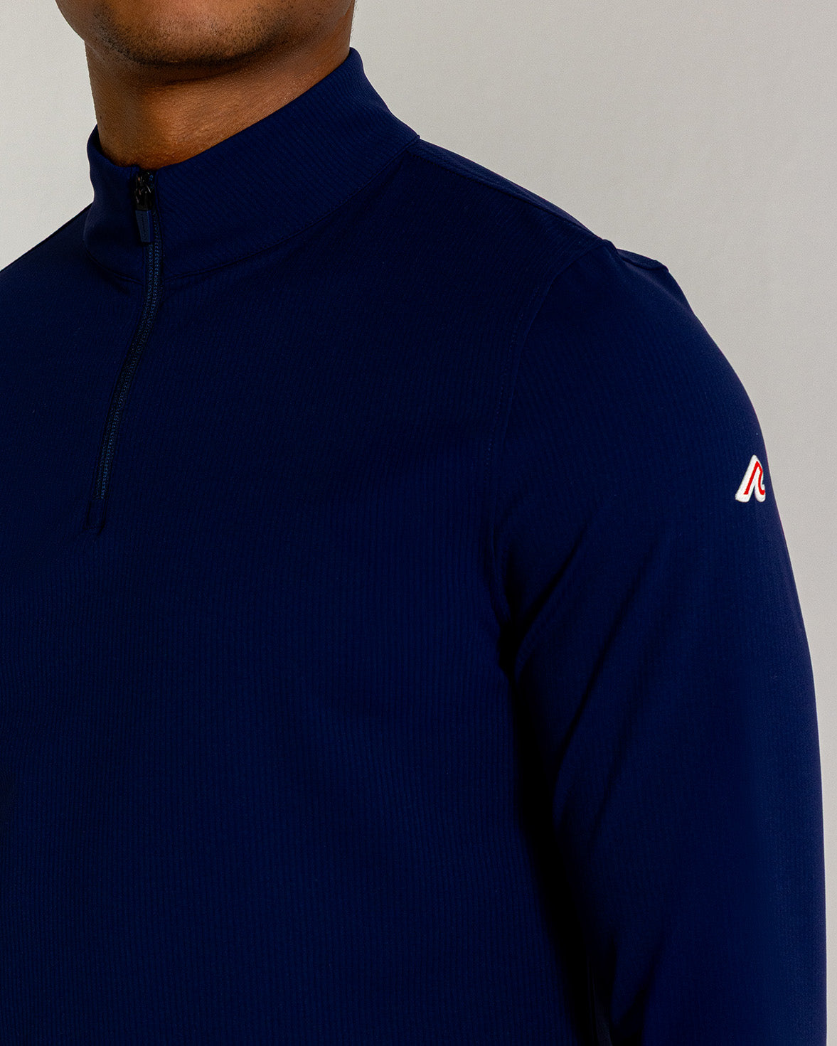 Theo Quarter Zip in Midnight Navy
