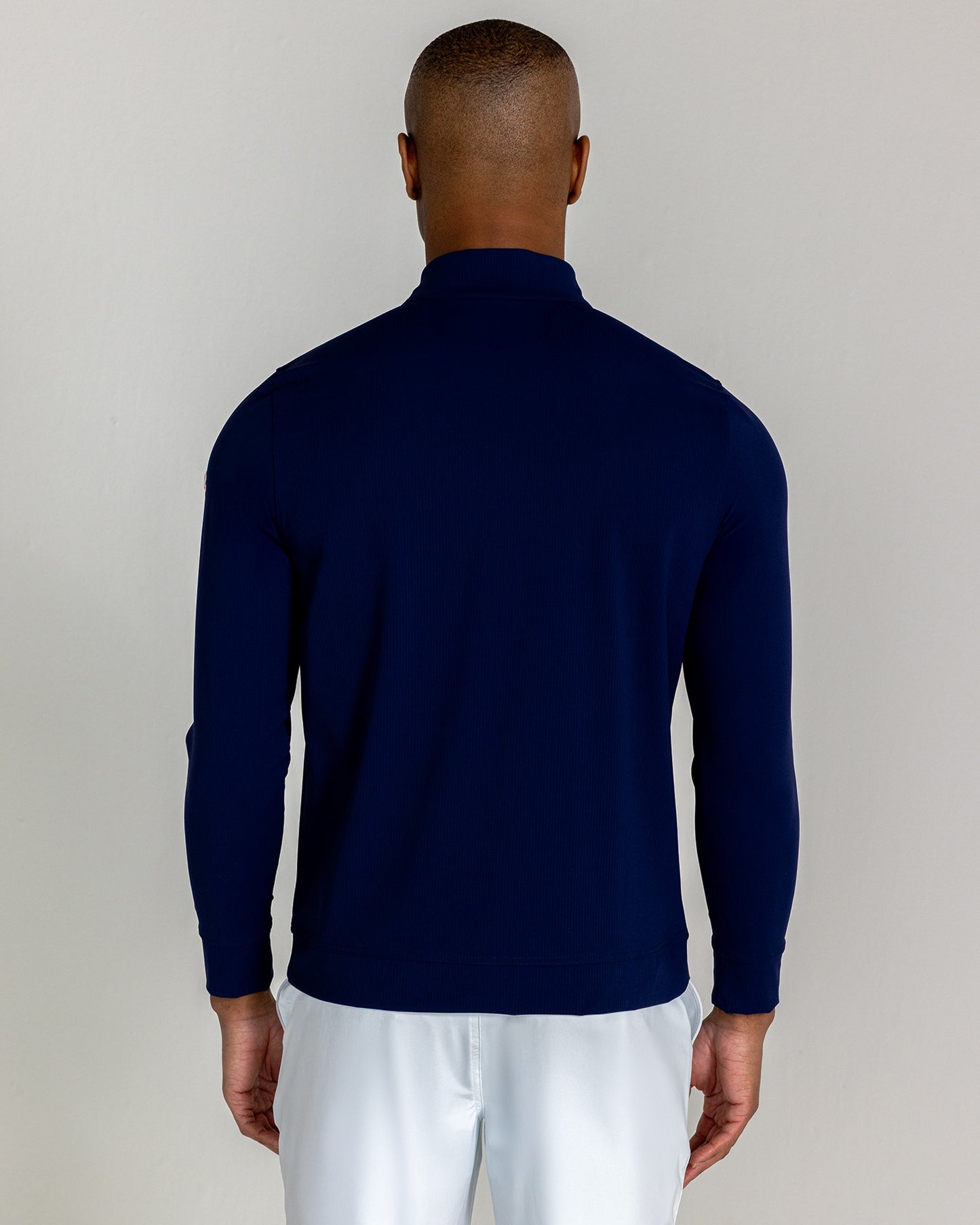 Theo Quarter Zip in Midnight Navy