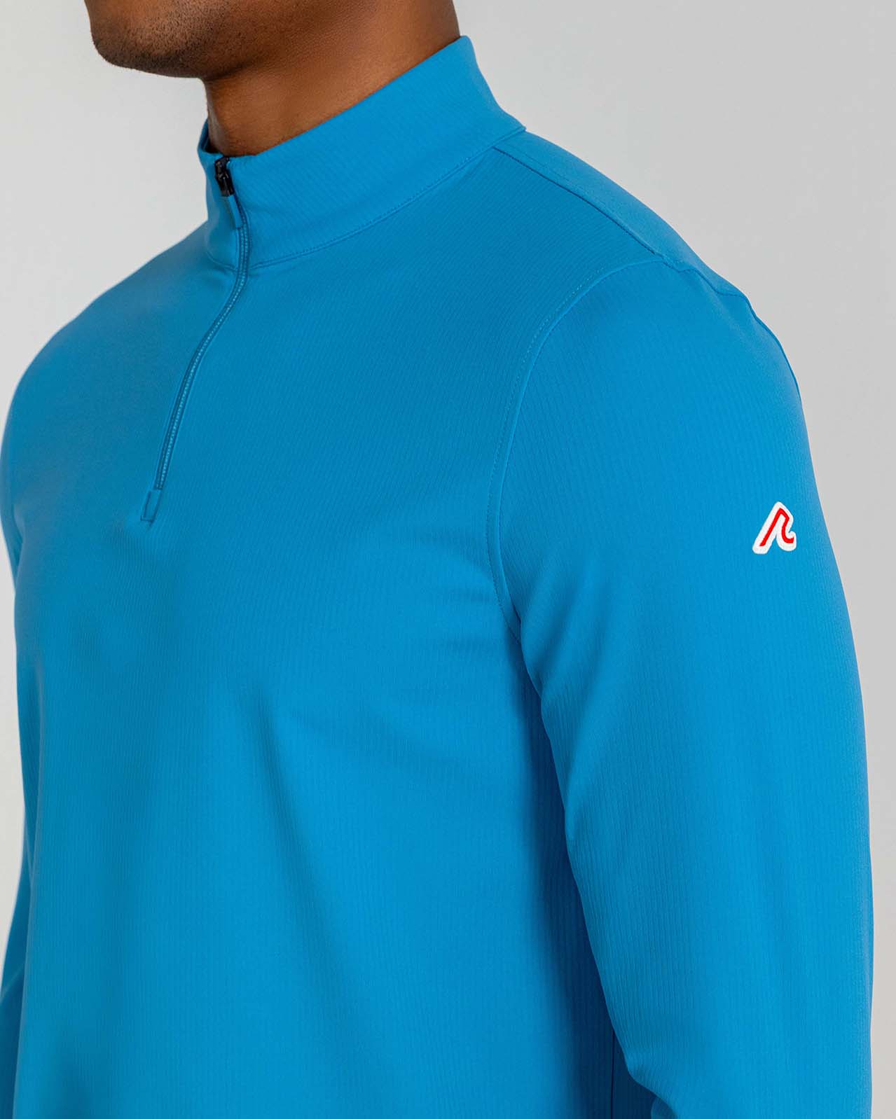 Theo Quarter Zip in Eucalyptus