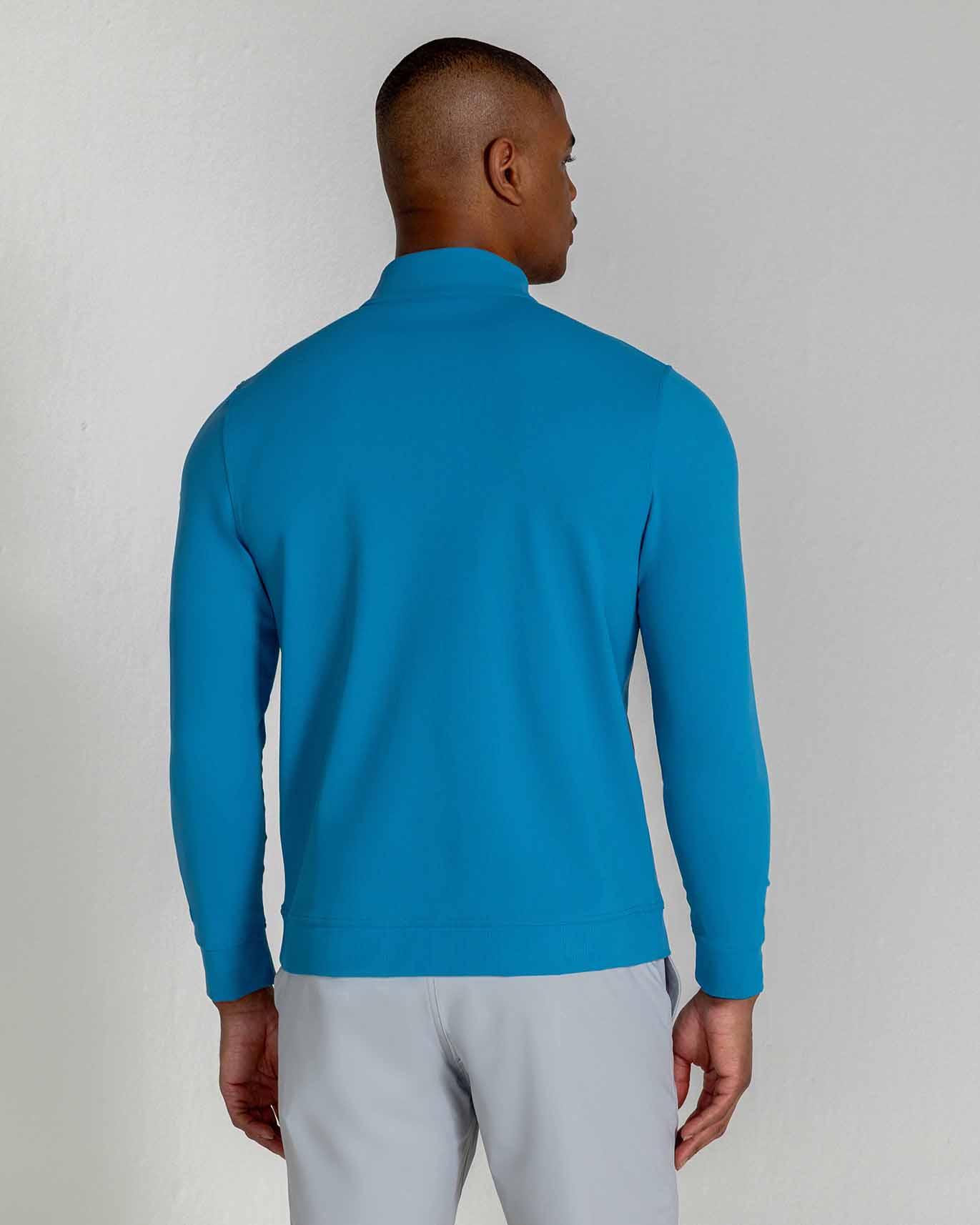 Theo Quarter Zip in Eucalyptus