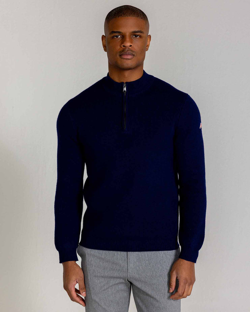 Westland Quarter Zip in Midnight Navy