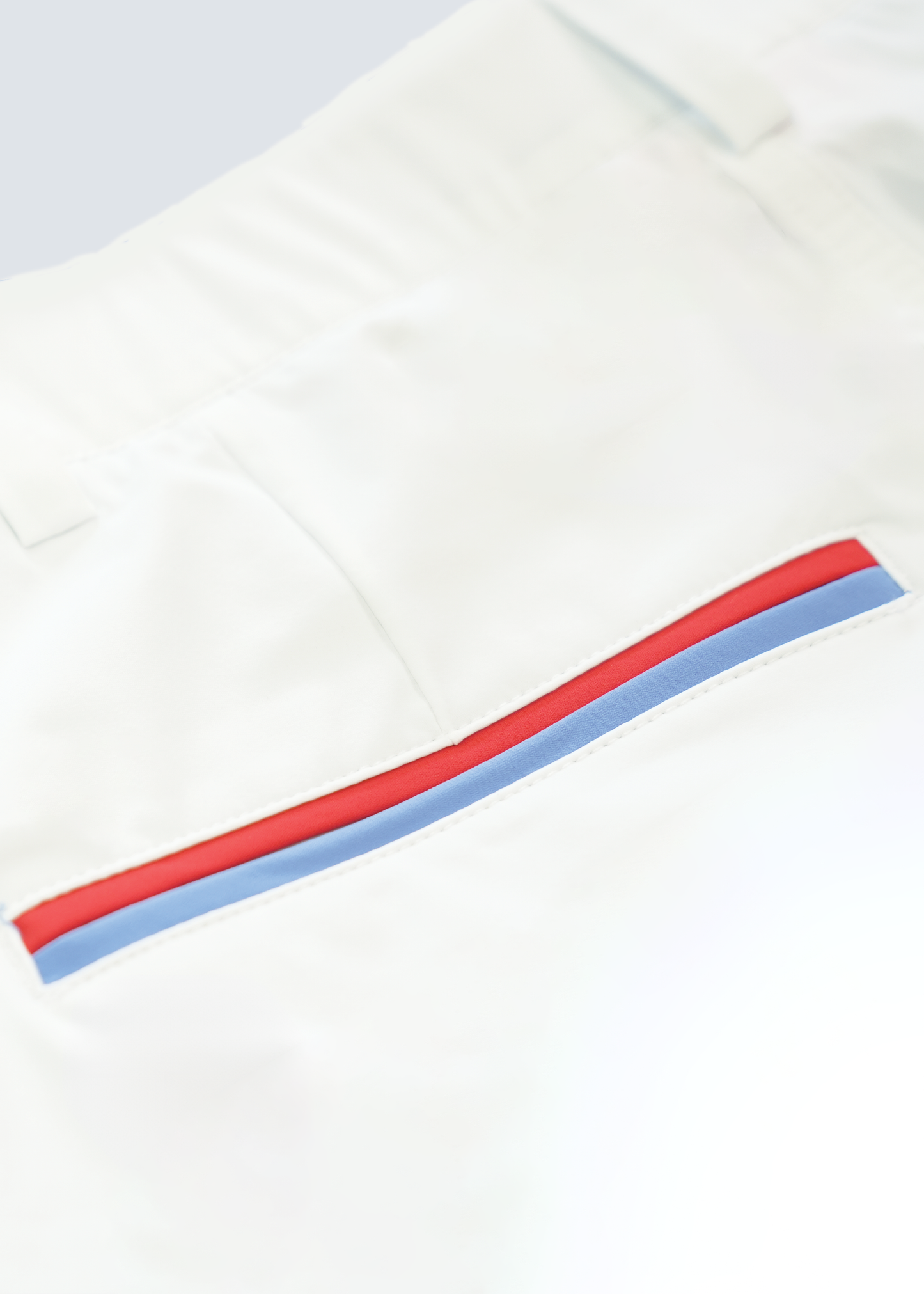 Hanover Stripe Pocket Pull-On Short in Bright White