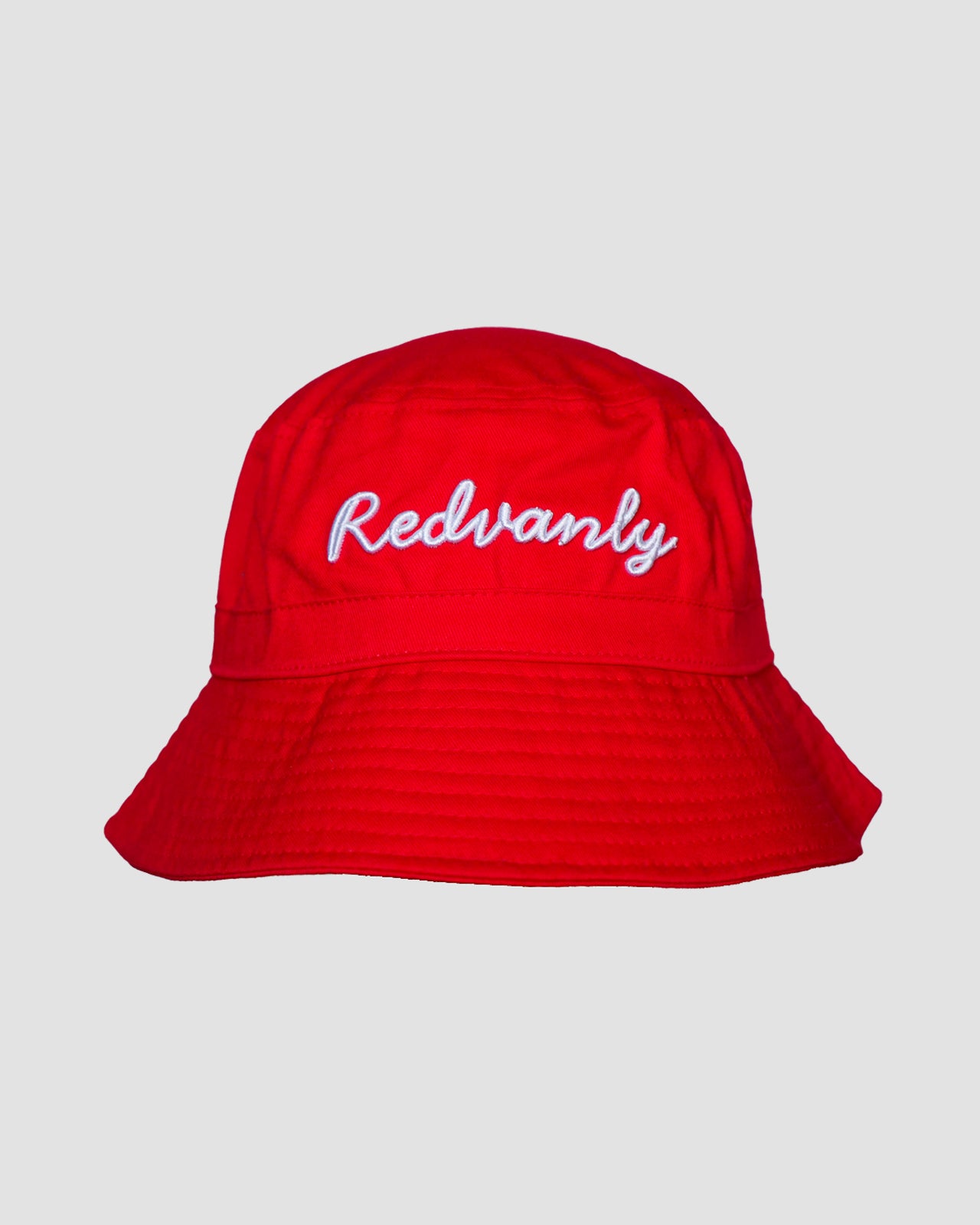 Script Bucket Hat in Red